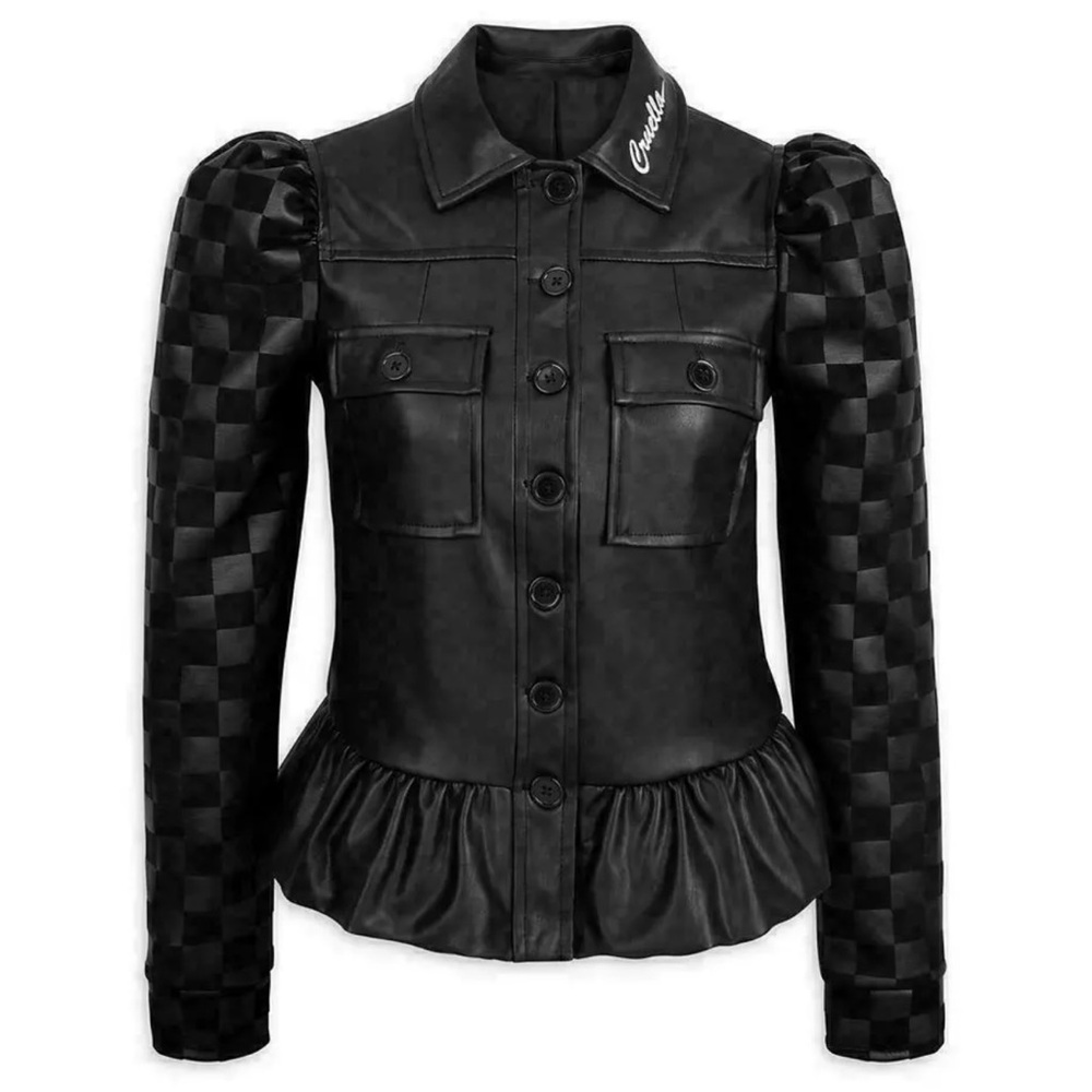 Her Universe Disney Cruella De Vil Faux Leather Jacket Size 2X